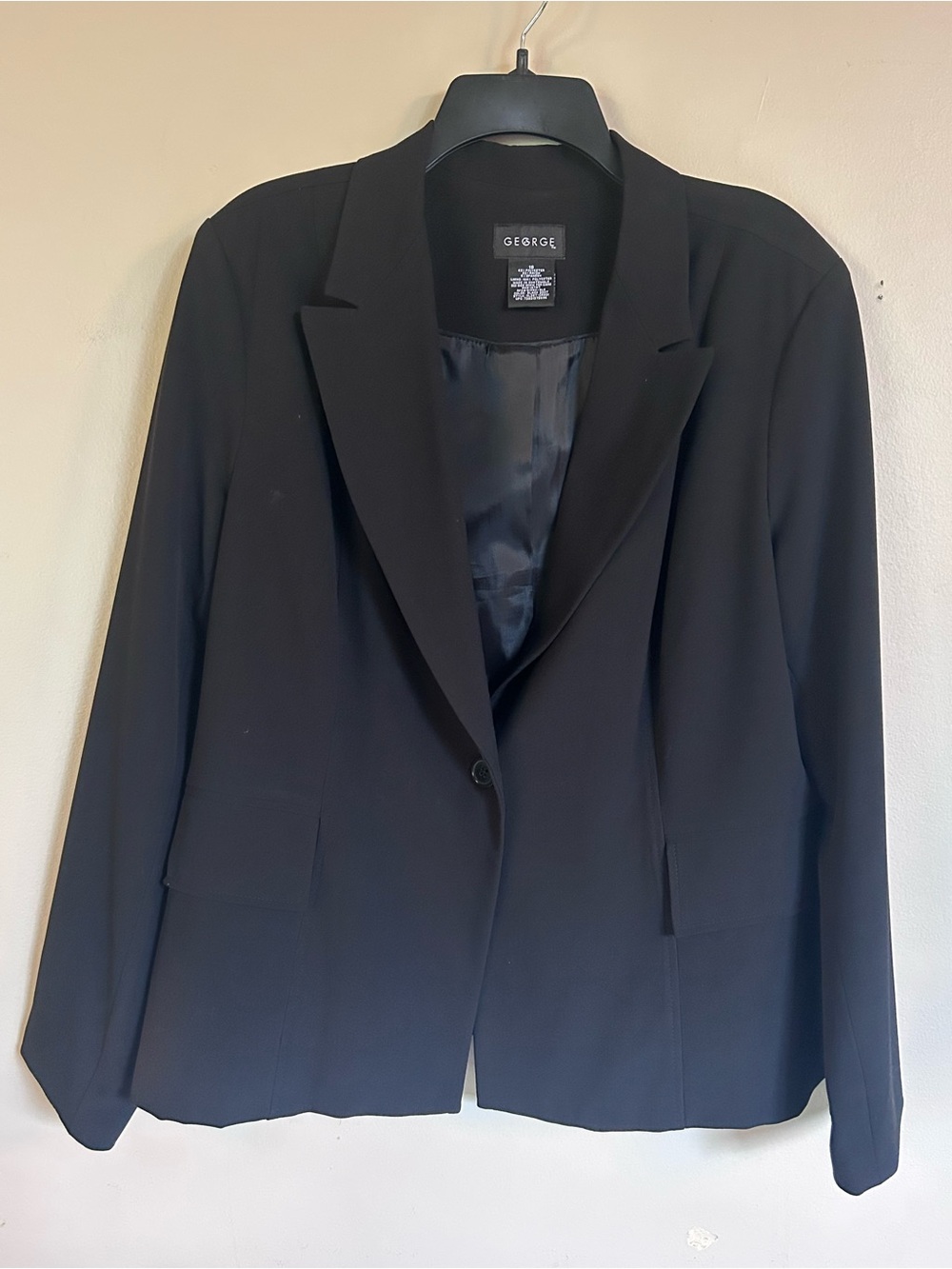 George Black Single-Button Women's Blazer